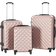 vidaXL Hardcase Suitcase 3 stk. - Rose Gold