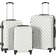 vidaXL Hardcase Suitcase Set of 3 - Silver