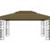 vidaXL Gazebo with Double Roof - Taupe 3x4 m