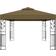 vidaXL Gazebo with Double Roof - Taupe 3x4 m