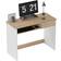 Homcom Sicily Compact Computer Table with Keyboard Tray and Drawer Oak Writing Desk