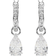 Swarovski Millenia Hoop Earrings - Silver/Transparent