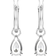 Swarovski Millenia Hoop Earrings - Silver/Transparent
