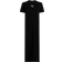 Calvin Klein Ribbed Cotton Maxi T-shirt Dress - Black