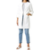 Roman 3/4 Sleeve Textured Longline Jacket - Ivory