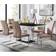 Furniturebox Lucia Fontant Brown Dining Set 160x90cm 7pcs