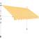 vidaXL Manual Retractable Awning - Orange and White Stripes 300x120cm