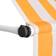 vidaXL Manual Retractable Awning - Orange and White Stripes 300x120cm