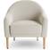 Dunelm Kaspar Soft Texture Tub White/Natural Lounge Chair 81cm