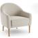 Dunelm Kaspar Soft Texture Tub White/Natural Lounge Chair 81cm