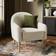 Dunelm Kaspar Soft Texture Tub White/Natural Lounge Chair 81cm