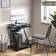 Homcom Movable Black Writing Desk 48x60cm