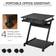 Homcom Movable Black Writing Desk 48x60cm