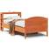 vidaXL Bed Frame without Mattress 90x190 cm Wax Brown