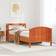 vidaXL Bed Frame without Mattress 90x190 cm Wax Brown