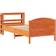 vidaXL Bed Frame without Mattress 90x190 cm Wax Brown