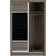 SECONIQUE Lisbon Black Wardrobe 118x188cm
