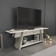 Decorotika Lanca White Marble Effect TV Bench 120x30cm