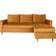 House Nordic Firenze Mustard Yellow Sofa 219cm 3 Seater
