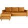 House Nordic Firenze Mustard Yellow Sofa 219cm 3 Seater