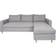 House Nordic Firenze Light Grey/Natural Sofa 219cm 3 Seater