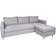 House Nordic Firenze Light Grey/Natural Sofa 219cm 3 Seater