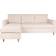 House Nordic Firenze Cream/Natural Soffa 219cm 3-sits