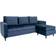 House Nordic Firenze Blue/Black Sofa 219cm 3 Seater
