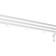 Essem Design Nostalgia White/Aluminum Hat Shelf 100x18.8cm