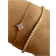 Shein 2pcs Cubic Zirconia Flower Beaded Bracelet With Crystal Chain Double Layer Bracelet Set, Suitable For Women Daily, Date, Party, Social Occasion