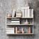 String Pocket Oak/White Wall Shelf 60cm