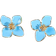 Shein 1pair Colorful Dopamine Flower Petal Shaped Earrings For Women, Suitable For Daily Wear, Simple And Sweet Vacation Gift Valentines