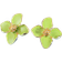 Shein 1 Pair Colorful Oil Drop Four-Petal Flower Stud Earrings For Women, Suitable For Daily Wear, Simple, Versatile, Sweet Vacation Gift Valentines