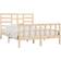 vidaXL Solid Wood Pine Bed Frame Bedstead Bedroom Sängram 156x205.5cm