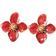Shein 1pair Colorful Dopamine Flower Shaped Earrings For Women, Daily Wear Simple Versatile Sweet Vacation Gift Valentines,Mom,Mother,Mother's Day,Gift