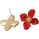 Shein 1pair Colorful Dopamine Flower Shaped Earrings For Women, Daily Wear Simple Versatile Sweet Vacation Gift Valentines,Mom,Mother,Mother's Day,Gift