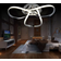 Aurolite Halo Polished Chrome Ceiling Flush Light ∅ 53cm
