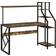 Homcom Computer Study Rustic Brown Writing Desk 55x150cm