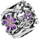 Pandora Daisy Openwork Charm - Silver/Purple