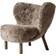 &Tradition Little Petra VB1 Sahara/ Walnut Loungestol 75cm