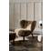 &Tradition Little Petra VB1 Sahara/ Walnut Loungestol 75cm