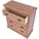 Cabinet Bits Tirolo Light Brown Lacquer Finish Chest of Drawer 90x95cm