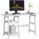 Homcom Compact Computer Storage Shelves White Writing Desk 51x119.5cm