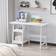 Homcom Compact Computer Storage Shelves White Writing Desk 51x119.5cm