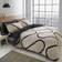 Catherine Lansfield Linear Curve Duvet Cover Black (230x220cm)