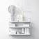 String Pocket White Wall Shelf 60cm