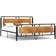 vidaXL Metal Black Sengeramme 180x200cm
