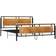 vidaXL Metal Black Sengeramme 180x200cm
