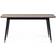 Julian Bowen Findlay Walnut/Black Dining Table 90x160cm