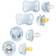 Bibs New Baby Try-It Collection 4-pack - Baby Blue